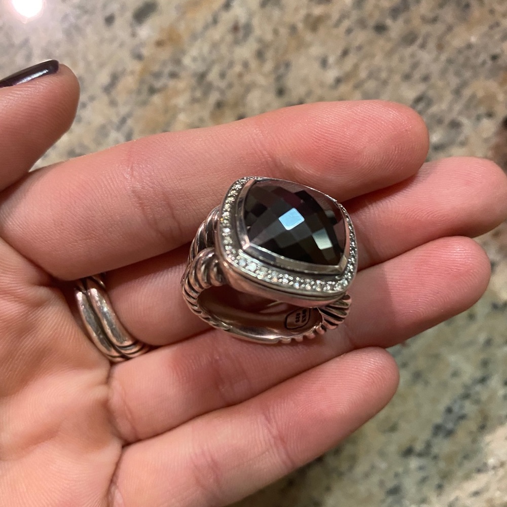 David Yurman 14mm Albion with diamonds ring - Picture 2 of 7
